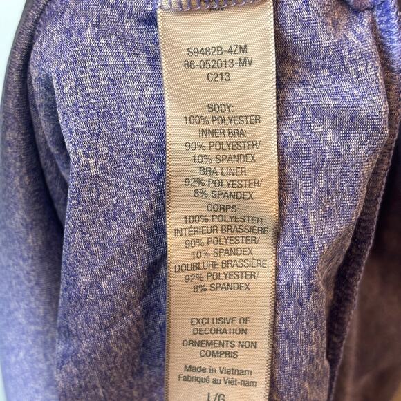 Champion Built in Shelf Bra Tank Purple Womens Large - Picture 3 of 5